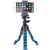 AVAWO Universal 12" Inch Flexible Tripod Wrapable Leg Quick Release Plate for GoPro, iPhone 7 6 6S Plus 5S Samsung note S7 S6 Smartphone + GoPro Tripod Mount + Cell Phone Tripod Adapter