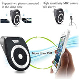 Car Bluetooth Speakers Tweeters Handsfree with Motion Sensor, DORNLAT Wireless Car Kit Audio Receiver Auto Power On Sun Visor Car Speakerphone with Car Charger, Support GPS, Music, Calls (Black)