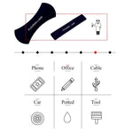 AIJIWU Nano Rubber Pad, 2Pack Multi-Purpose Flourish Lama Rubber Sailor Sticker for Cell Phone Car Holder Kits Office Bracket Pods Kitchen Wall Hang Photograph and Anywhere