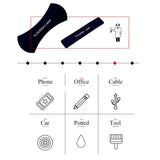 AIJIWU Nano Rubber Pad, 2Pack Multi-Purpose Flourish Lama Rubber Sailor Sticker for Cell Phone Car Holder Kits Office Bracket Pods Kitchen Wall Hang Photograph and Anywhere