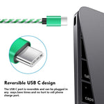 USB C Charger Cable,5-Pack 2M USB Type C Cable Nylon Braided Type C Charging Cable Compatible with Samsung Galaxy S10 Plus S9 Note 9 8 S8,Google Pixel XL 3,LG G5 G6 V30 G7 thinq V20 USB Type C Cord