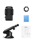 Mpow Upgrade Dashboard Car Phone Mount,Adjustable Windshield Holder Cradle with Strong Sticky Gel Pad Compatible iPhone Xs MAX/XS/XR/X/8/8Plus/7/7Plus/6s/6P/5S, Galaxy S6/S7/S8/S9, Google, Huawei etc
