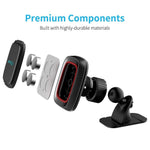 [2 Pack] Magnetic Phone Car Mount, APPS2Car Sturdy Stick-on Universal Cell Phone Holder Car Built-in Amazing Powerful Magnets, Hands Free Phone Mount Car with Strongest VHB Adhesive Mounting Base
