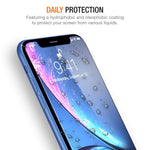 Trianium (3 Packs) Screen Protector Designed for Apple iPhone XR (6.1" 2018) Premium HD Clarity 0.25mm Tempered Glass Screen Protector with Easy Installation Alignment Case Frame [3D Touch] (3-Pack)