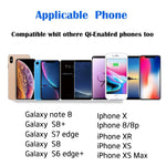 DOCA Magnetic Wireless Car Charger, QI Wireless Car Charger Air Vent Mount Holder for i Phone XR,XS,Max,X,8,8P, Samsung Galaxy Note 8 S8/S8 Plus S7 Edge and All Wireless Enabled Devices