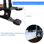 Selfie Ring Light Cellphone Holder - Rovtop Ring Light Stand Live Stream Makeup, 48 LED Bulbs 3 Light Modes 10-Level Brightness 360 Rotating for iPhone Android Cell Phone, Black