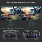 DESTEK V4 VR Headset, 103° FOV, Eye Protected HD Virtual Reality Headset w/Touch Button/Trigger for iPhone X XR Xs Max 8 7 6/Plus, for Samsung s10/Plus s9 s8 Note 9 8, Smartphones w/ 4.5-6.0in Screen