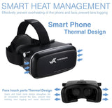 Virtual Reality Headset 3D VR Glasses by Voxkin – High Definition Optical Lens, Fully Adjustable Strap, Focal and Object Distance – Perfect VR Headset for iPhone, Samsung and any Phones 3.5" to 6"
