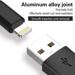 TNSO MFi Certified Lightning Cable 3FT 3FT 6FT 6FT 10FT Extra Long Nylon Braided USB Fast Charging& Syncing Cord Compatible iPhone Charger Xs MAX XR X 8 (Black and White) (Black and Whtie)