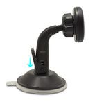 TechMatte Car Phone Mount Magnetic | Dashboard Mounted Car Phone Holder | Universal Smartphone Compatibility with Strong Magnetic Technology (Black)