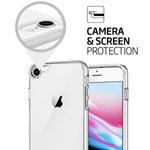 TENOC Case Compatible for Apple iPhone 7 Plus and iPhone 8 Plus 5.5 Inch, Crystal Clear Soft TPU Cover Full Protective Bumper