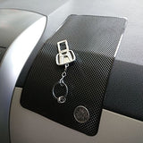 Hulless - Super Sticky 27 x 15cm Magic Anti-Slip Non-Slip Mat Car Dashboard Sticky Pad Adhesive Mat for Cell Phone, CD, Electronic Devices, iPhone, ,Keychains, Sun Glasses Holder, GPS - Black