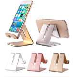 Cell Phone Stand Holder - ToBeoneer Aluminum Desktop Solid Portable Universal Desk Stand Compatible with All Mobile Smart Phone Huawei iPhone X 8 7 6 Plus 5 Ipad Mini Tablet Office Decor (Rose Gold)