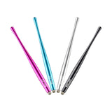 ELZO Capacitive Stylus Pens Premium Metal Slim Combo 4 Pcs with 6 Replacement Nanofiber Tips for Touch Screen Tablets Asus/Surface/Samsung/iPhone/iPad/LG and More (Black, Silver, Light Blue&Rose Red)