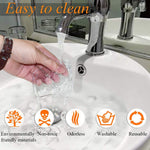 ZC GEL Universal Sticky Pads, Removable and Reusable Non Slip Mat Cell Phone Holder for Car Dashboard Office House Glass Mirrors Anywhere, Clear Anti Slip Pads 10 Pcs 