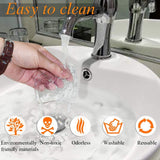 ZC GEL Universal Sticky Pads, Removable and Reusable Non Slip Mat Cell Phone Holder for Car Dashboard Office House Glass Mirrors Anywhere, Clear Anti Slip Pads 10 Pcs 