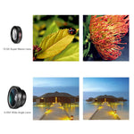 TECHO Universal Professional HD Camera Lens Kit for iPhone X / 8 / 8 Plus / 7 / 6s, Cellphone (0.45x Super Wide Angle Lens, 12.5x Super Macro Lens)