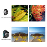 TECHO Universal Professional HD Camera Lens Kit for iPhone X / 8 / 8 Plus / 7 / 6s, Cellphone (0.45x Super Wide Angle Lens, 12.5x Super Macro Lens)