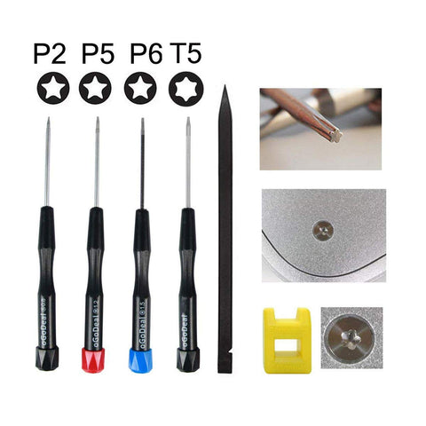 Precision Pentalobe Screwdriver Set P2 P5 P6 5-Point 5-Star 0.8 mm, 1.2 mm & 1.5 mm 3Pcs Pentalobe Screwdriver Bits Or Ts1 Ts4 Ts5 For Apple iPhone Macbook Pro, Air Retina Pentalobe Screwdriver
