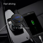 Wireless in-Car Bluetooth FM Transmitter & Car Charger,Radio Adapter Hands-Free Car Kit, Car MP3 Player with Dual USB Port Supports SD Card (BT69Black)