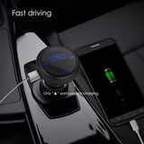 Wireless in-Car Bluetooth FM Transmitter & Car Charger,Radio Adapter Hands-Free Car Kit, Car MP3 Player with Dual USB Port Supports SD Card (BT69Black)