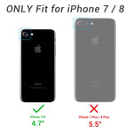 YOUMAKER Case for iPhone 8 & iPhone 7, Full Body with Built-in Screen Protector Heavy Duty Protection Shockproof Slim Fit Cover for Apple iPhone 8 (2017) / iPhone 7 (2016) 4.7 Inch - Black