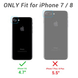 YOUMAKER Case for iPhone 8 & iPhone 7, Full Body with Built-in Screen Protector Heavy Duty Protection Shockproof Slim Fit Cover for Apple iPhone 8 (2017) / iPhone 7 (2016) 4.7 Inch - Black
