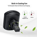 PITAKA Magnetic Wireless Charging Air Vent Car Mount[ Car Vent Magmount Qi]-Premium Luxury 360 Degree Rotation Long Life Claw Fast Charge Car Mount Cell Phone Holder for Qi Smartphones