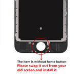 Premium Screen Replacement for iPhone 6S 4.7' - LCD Complete Repair Kit Display 3D Touch Digitizer Assembly with Earpiece, Front Camera, Proximity Sensor, Tempered Glass, Tools, Instruction (Black)