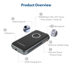 Avantree CK121 V4.1 Bluetooth Receiver for Car and Home Audio, Portable Wireless Audio Adapter 3.5mm Aux for Music Streaming Stereo System, Speaker, Headphones, Hands-Free Car Kit with Microphone