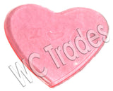 Washable Reusable Sticky Pad Light Pink Heart Shape Valentines Day Anti-slip Mat Car Accessory for Phone, Keys, Ipod
