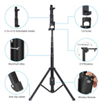 Selfie Stick Tripod,54 Inch Extendable Camera Tripod for Cellphone,Wireless Remote for Apple & Android Devices,Compatible with iPhone 6 7 8 X Plus,Samsung Galaxy S9 Note8,Gopro Adapter Included