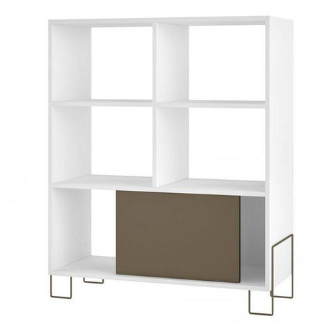 Mueble organizador blanco/cocoa, Brv moveis