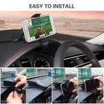 Automobile Installation HUD Smart Phone Global Locator KEKU Adjustable Anti-Skid Support, Safe Driving, Suitable for iPhone X / 8/8plus Samsung Galaxy S8 / S8+ / Note 8 and Most Smart Phones.