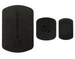 SCOSCHE MagicMount Magnetic Mount Replacement Plate Kit - MagicPlate Color Matching Plates for iPhone/iPad and Other Smart Devices - Includes 3 Plates and 2 Cleaning Swabs - Black (MAGRKI)