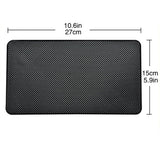 Hulless - Super Sticky 27 x 15cm Magic Anti-Slip Non-Slip Mat Car Dashboard Sticky Pad Adhesive Mat for Cell Phone, CD, Electronic Devices, iPhone, ,Keychains, Sun Glasses Holder, GPS - Black