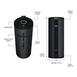 Ultimate Ears BOOM 3 Portable Bluetooth Wireless Speaker (Waterproof) — Night Black