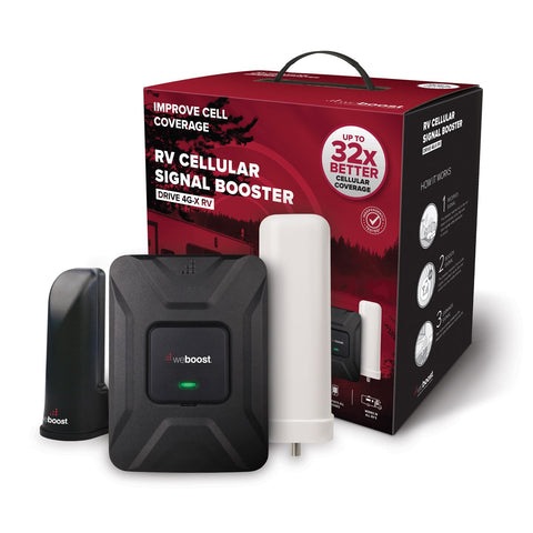 weBoost Drive 4G-X RV 470410 Cell Phone Signal Booster for Your RV or Motorhome – Enhance Your Cell Phone Signal up to 32x