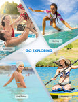 Mpow Waterproof Phone Pouch, Full Transparency IPX8 Waterproof Case with Adjustable Lanyard Universal Dry Bag Compatible for iPhone Xs Max/XS/XR/X/8, Galaxy S9,Note 8, Google up to 6.5" 2-Pack