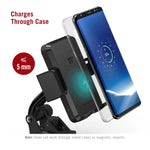 TaoTronics Phone Holder for Car, Wireless Car Charger Mount, Qi Fast Charge Phone Mount for Samsung Galaxy S10 S9 S8 S7 Edge S6 Edge+ Note8 and Standard Charge for iPhone Xs Max XR X 8 7 Plus