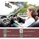 Wireless Car Speakerphone, Aigital Bluetooth Speaker for Handsfree Calling Motion AUTO Power ON Audio Receiver Sun Visor Speakers Music Player Adapter Built-in Microphone - White