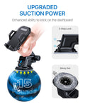 andobil Car Phone Mount, Hands-Free Phone Holder for Car Dashboard Air Vent Windshield, Super Strong Suction Cup, Compatible for iPhone X/XS/XR/8 Plus/8/7 Plus/7/6s, Samsung Galaxy S10/S9/S8, etc.