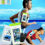 Waterproof Case, WJZXTEK 2 Pack Waterproof Pouch Dry Bag Outdoor Activities Sport Case with Armband Neck Strap Luminous Ornament Perfect for Swimming Protect iPhone Xs XR X 8 8 Plus 7 7Plus 6s Etc