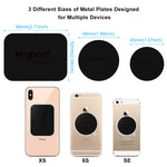 Metal Plate for Phone Magnet, 10 Pack Volport MagicPlate with 3M Adhesive Replacement for Magnetic Phone Car Mount Holder & Cradle & Stand (Vent/CD/Windshield/Dashboard) - Rectangle and Round