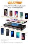 Wireless Portable Charger 25000mAh Power Bank with Digital Display LCD Screen Battery Pack with Three Outputs&Dual Inputs Huge Capacity Backup Battery Compatible Android Phones,Tablet and More