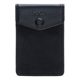 FRIFUN Cell Phone Wallet Ultra-Slim Self Adhesive Credit Card Holder Stick on Wallet Cell Phone Leather Wallet for Smartphones RFID Blocking Sleeve Covers Credit Cards and Cash (Black) …