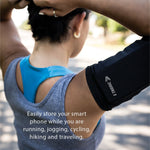 Phone Armband Sleeve Best Running Sports Arm Band Strap Holder Pouch Case Gifts for Exercise Workout Fits iPhone 6 6S 7 8 X Plus iPod Android Samsung Galaxy S8 S9 Note 5 9 Edge. For Women & Men MEDIUM