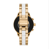 Michael Kors Access Womens Runway Touchscreen Smartwatch Stainless Steel Bracelet watch, Two tone Gold tone and white, MKT5057