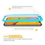 SPARIN Screen Protector for iPhone XR, [4 Pack] Tempered Glass Screen Protector for iPhone XR (6.1 Inch,2018 Release) - Alignment Frame/High Definition/Easy Installation