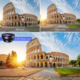 Hpory Phone Lens Kit Wide Angle and Macro Lens 2 in 1 Phone Lens for iPhone X 8 7 Plus Samsung iPhone Camera Lens